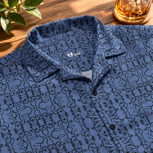 Grateful Dead Accent Hawaiian Shirt Dancing Bears All-Over Print Button-Up