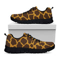 Dark Brown Cow Print Black Running Shoes