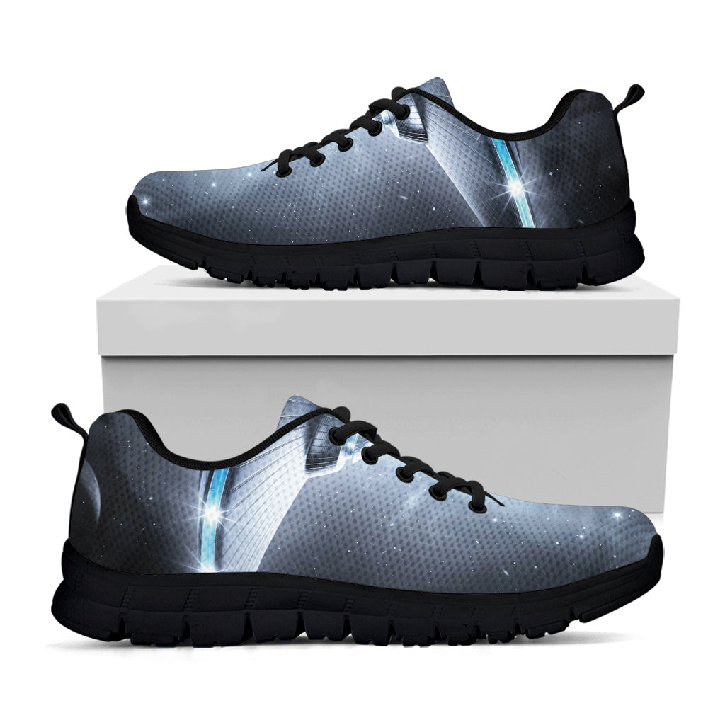 Dark Night UFO Print Black Running Shoes