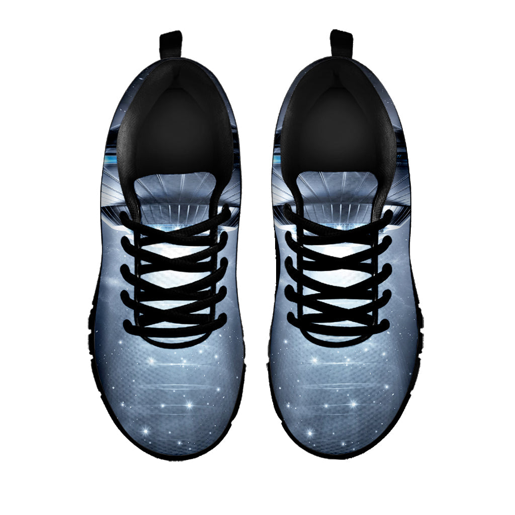 Dark Night UFO Print Black Running Shoes