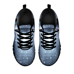 Dark Night UFO Print Black Running Shoes