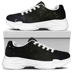 Dark Universe Galaxy Outer Space Print White Chunky Shoes