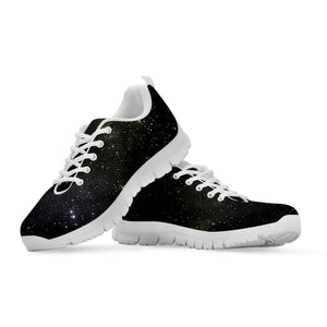 Dark Universe Galaxy Outer Space Print White Running Shoes