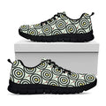 Dartboard Cartoon Pattern Print Black Running Shoes