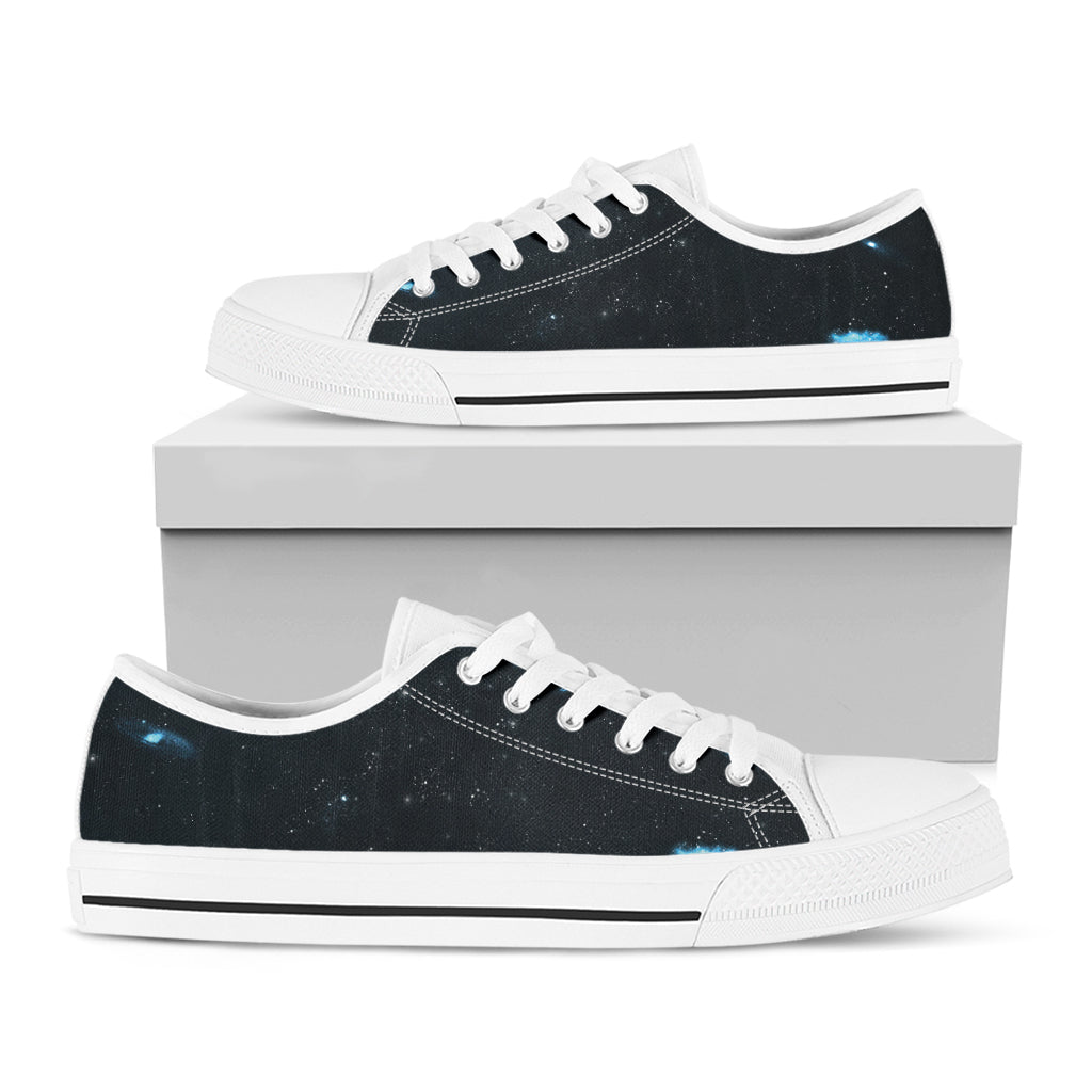 Deep Space Print White Low Top Sneakers