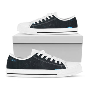 Deep Space Print White Low Top Sneakers