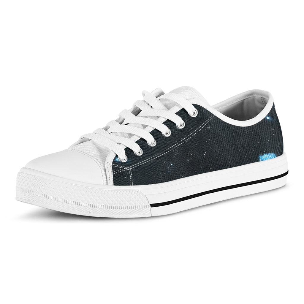 Deep Space Print White Low Top Sneakers