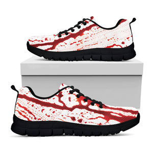 Dripping Blood Print Black Running Shoes
