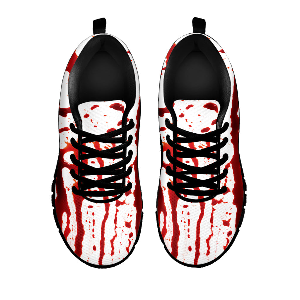 Dripping Blood Print Black Running Shoes