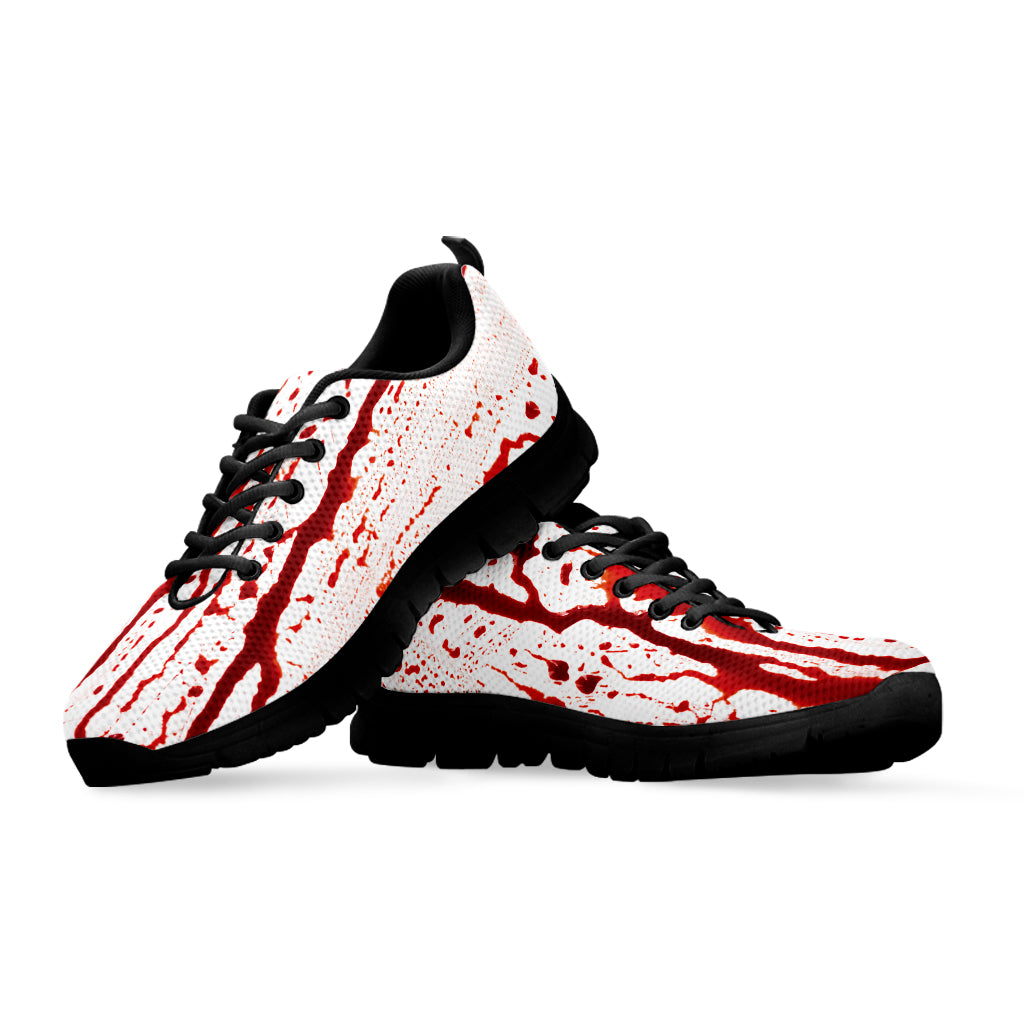 Dripping Blood Print Black Running Shoes