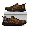 Druidic Yggdrasil Tree Print Black Running Shoes