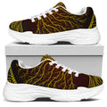 Druidic Yggdrasil Tree Print White Chunky Shoes