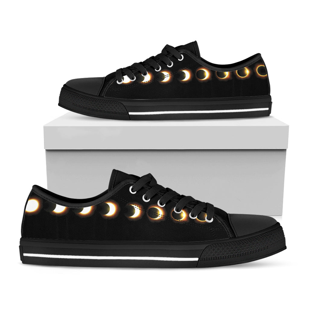 Eclipse Phases Print Black Low Top Sneakers