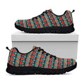 Ethnic African Inspired Pattern Print Black Running Shoes