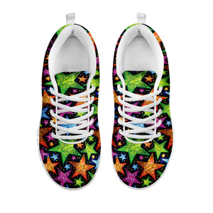 Fantastic Star Pattern Print White Running Shoes