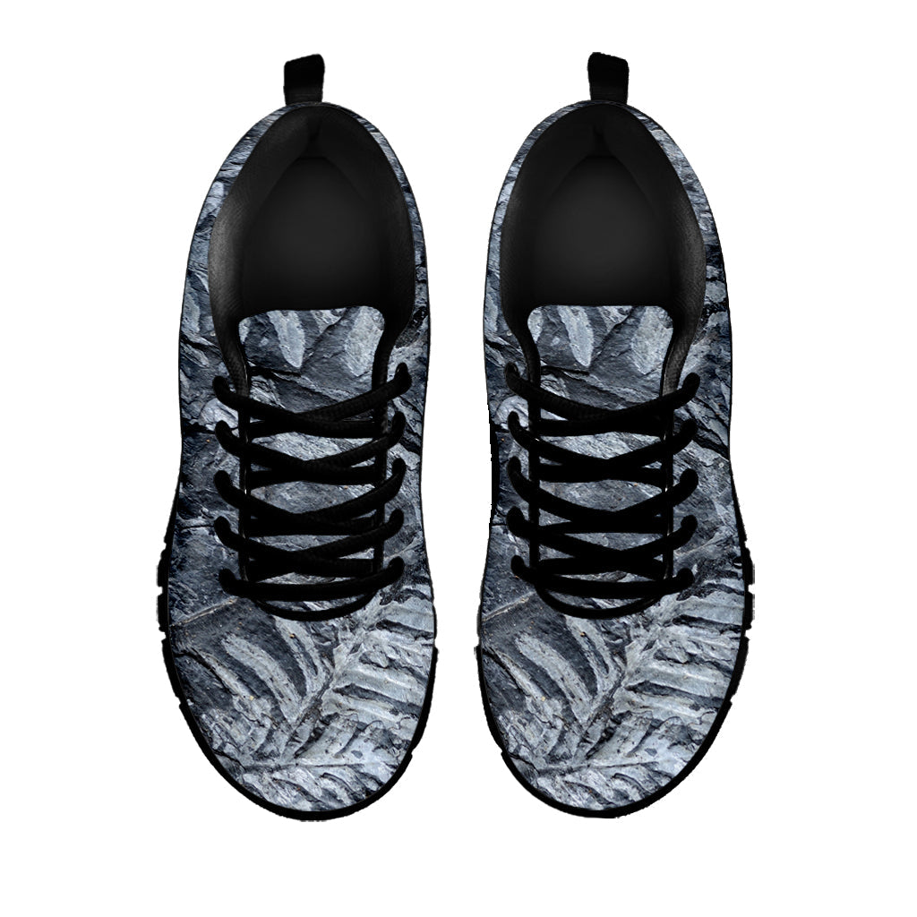 Fern Fossil Print Black Running Shoes