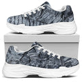 Fern Fossil Print White Chunky Shoes