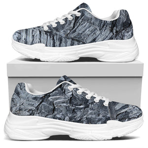 Fern Fossil Print White Chunky Shoes