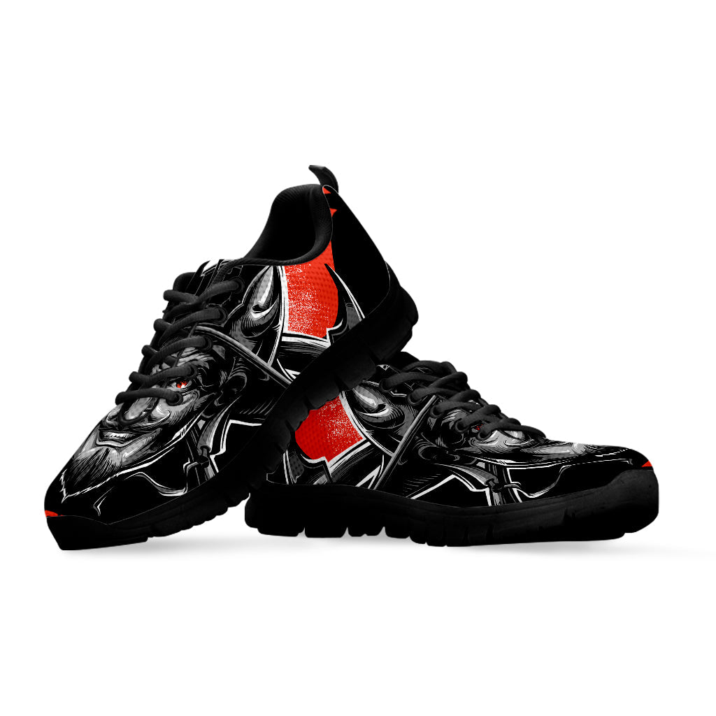 Firefighter Devil Print Black Running Shoes