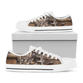 Freemasonry Emblem Print White Low Top Sneakers
