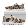 Freemasonry Emblem Print White Running Shoes