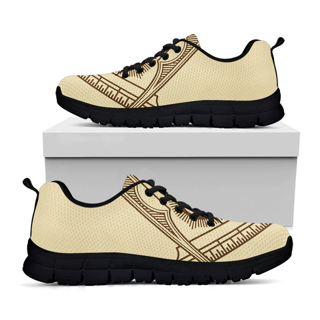 Freemasonry Symbol Print Black Running Shoes