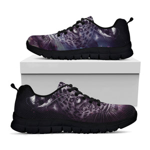 Galaxy Jaguar Print Black Running Shoes