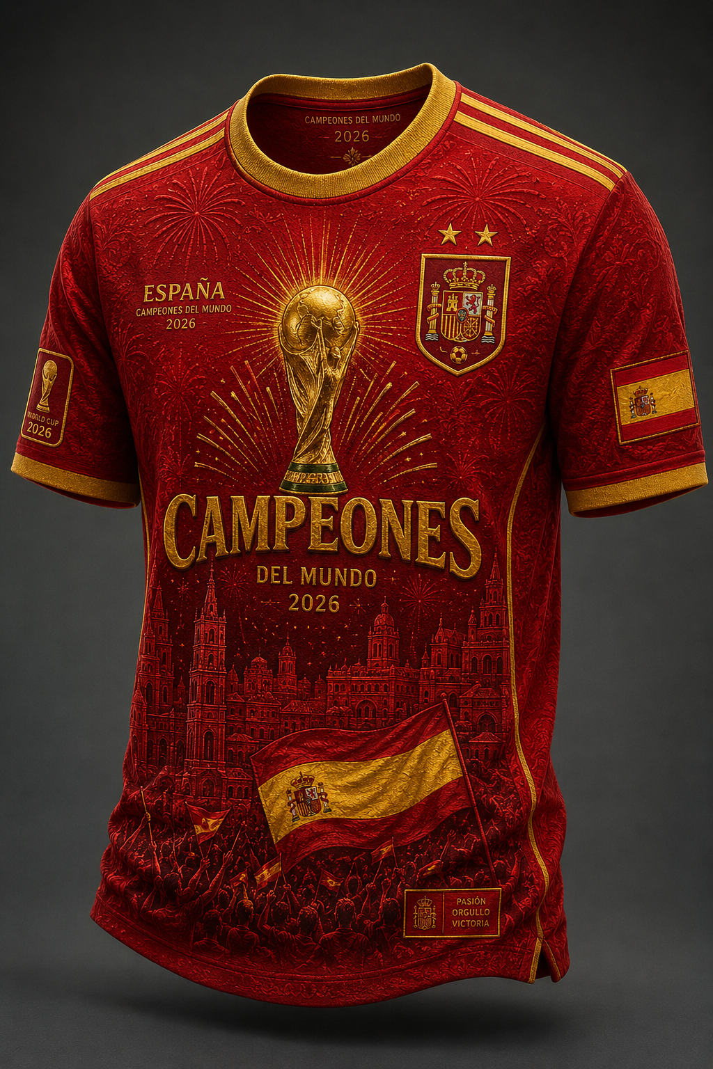 Spain FIFA World Cup 2026 Campeones T-Shirt Spain Soccer Clothes Best Gift For Boyfriend