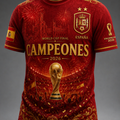 Spain FIFA World Cup 2026 Champion T-Shirt Spain National Soccer Team Apparel
