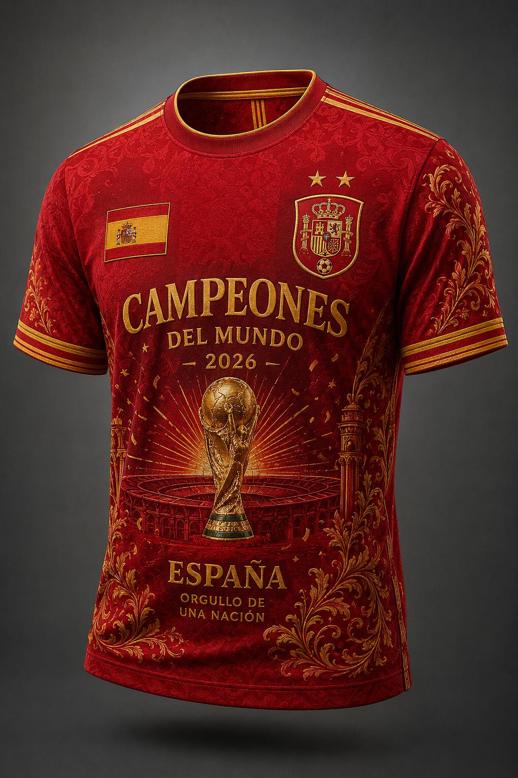 Spain FIFA World Cup 2026 Champion T-Shirt Spain Soccer Lover Clothing Game Day Gears