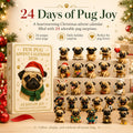 24 Day Pug Christmas Surprise Advent Calendar Christmas Countdown Decor Xmas Gifts For Pug Lovers