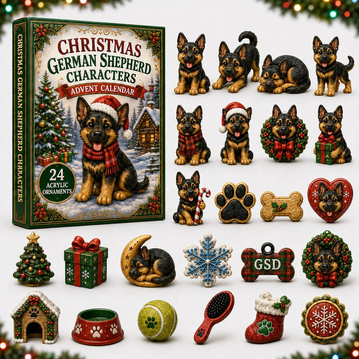 Christmas Shepherd Advent Calendar 2026 24 Day Festive Countdown Christmas Gifts For Dog Owners