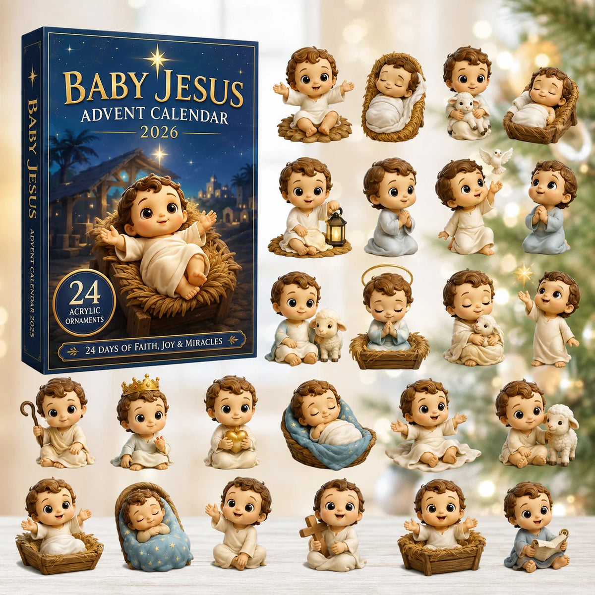 Baby Jesus Advent Calendar 2026 Christmas Eve Countdown Christmas Gifts For Christians