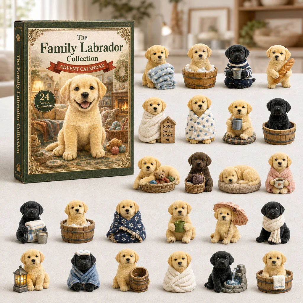 Family Labrador Advent Calendar 2026 Animal Home Decor Best Presents For Pet Lovers
