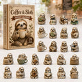 Coffee Sloth Lover Advent Calendar 2026 24 Day Festive Countdown Humorous Gifts For Sloth Lovers