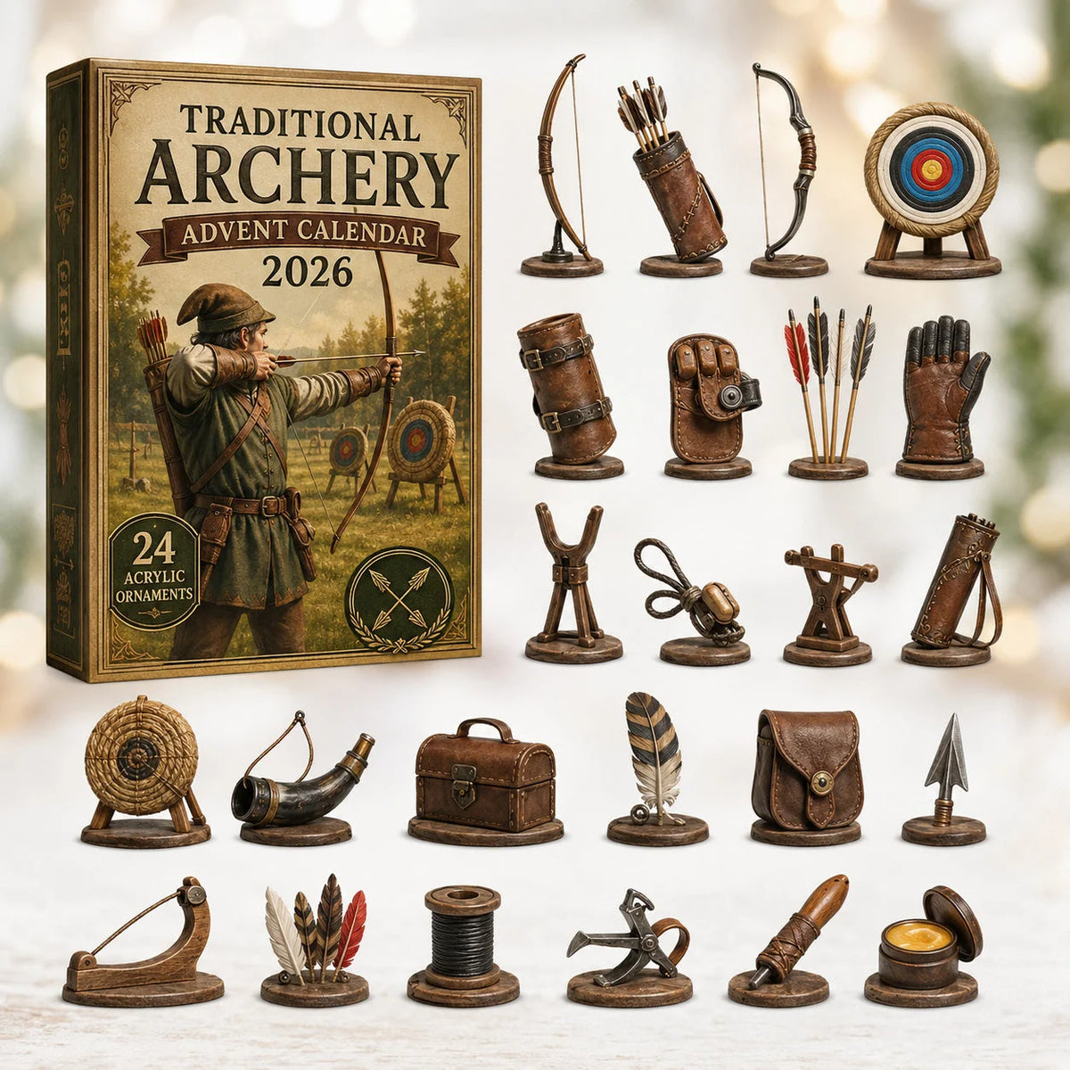 Traditional Archery Advent Calendar 2026 24 Day Festive Countdown Cool Gifts For Brother