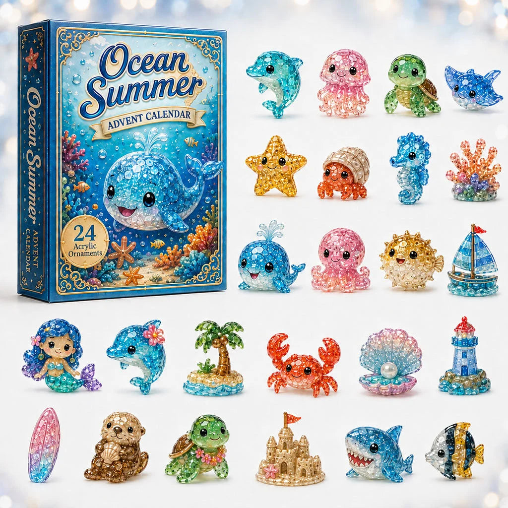 Ocean Summer Advent Calendar 2026 24 Day Festive Countdown Summer Vibe Gifts For Aquarium Lovers