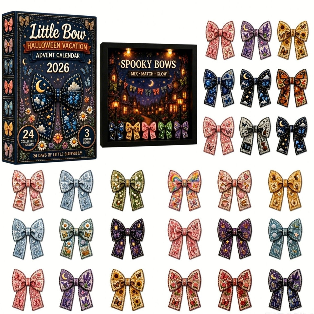 Little Bow Halloween Vacation Advent Calendar Spooky Season Decorations Halloween Gifts For Her
