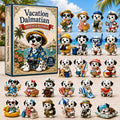 Vacation Dalmatian Advent Calendar 2026 Beach Vibe Decorations Dalmatian Lovers Gifts