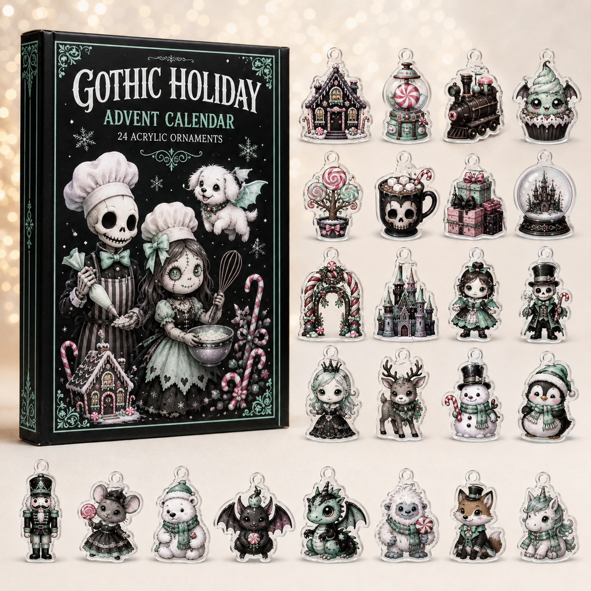Gothic Holiday Halloween Advent Calendar Scary Advent Calendar Best Gifts Ideas