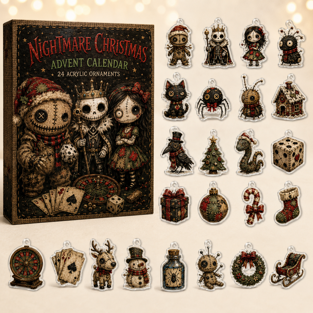 Nightmare Christmas Xmas Advent Calendar Christmas Eve Countdown Gifts For Xmas