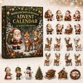 Woodland Santa Reindeer Christmas Advent Calendar Xmas Home Decor Christmas Gift Ideas