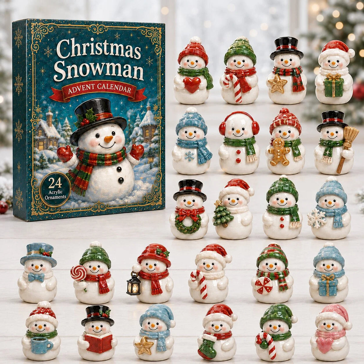 Snowman Advent Calendar 2026 Christmas Eve Countdown Xmas Gifts For Snowman Lovers