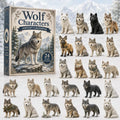 Wolf Character Advent Calendar 2026 Christmas Countdown Decor Xmas Presents For Wolf Lovers