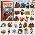 North Pole Express Advent Calendar 2026 Christmas Countdown Decor Best Xmas Gift Ideas