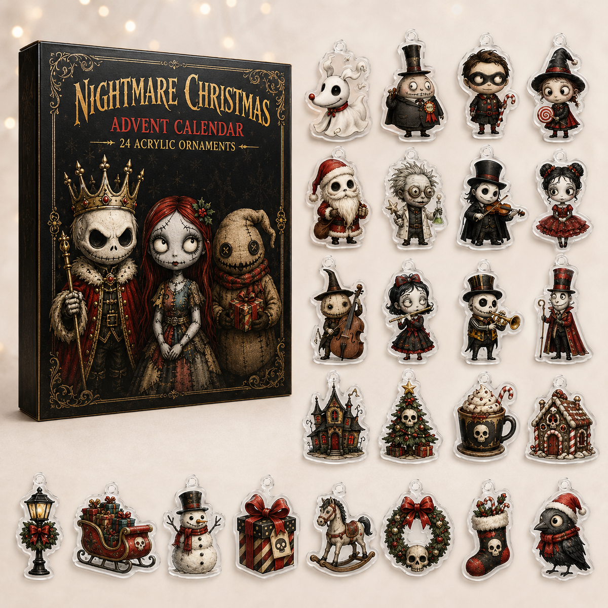 Nightmare Christmas Christmas Advent Calendar Xmas Countdown Best Gifts For Fans