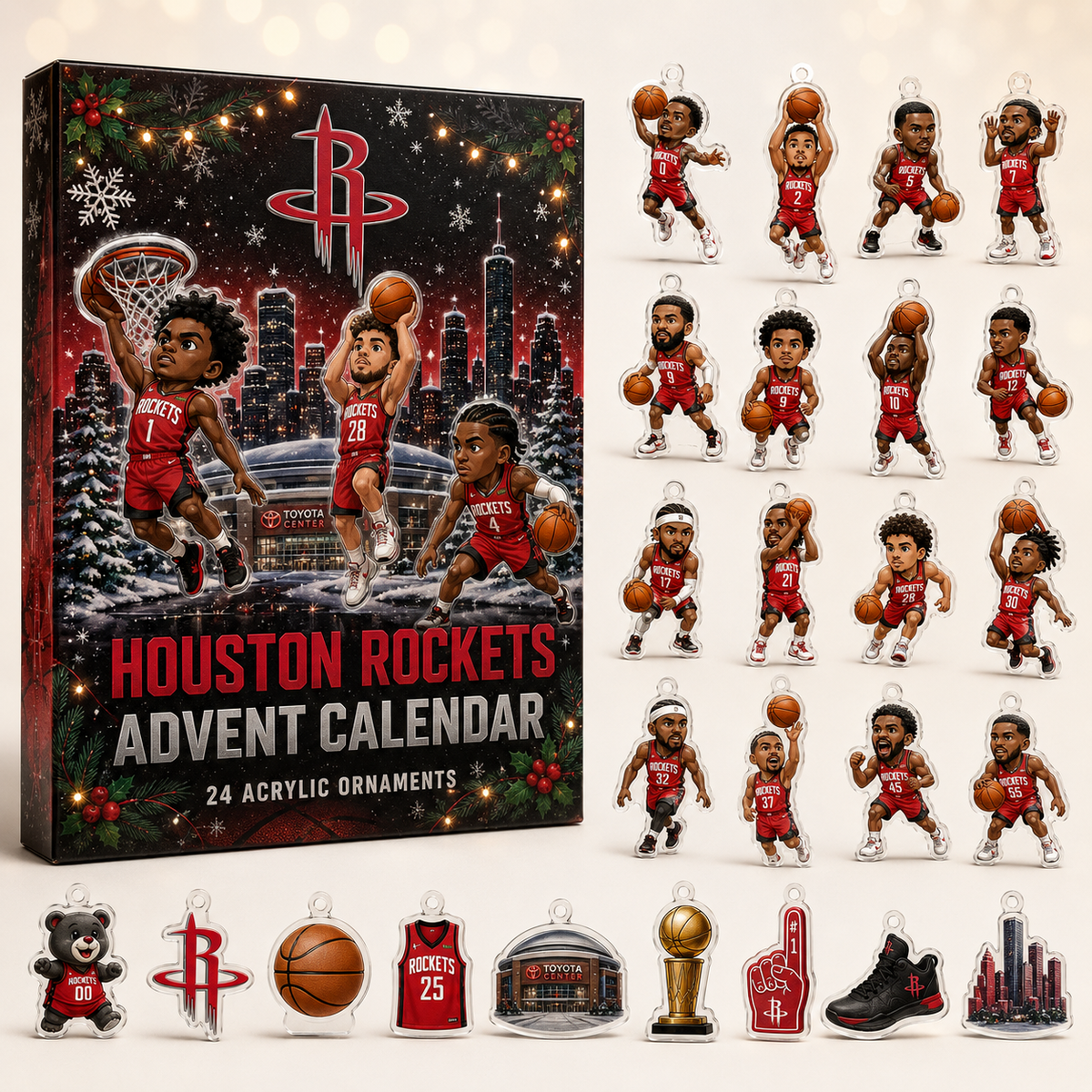 Houston Rockets Xmas Advent Calendar Christmas Advent Calendar Best Gifts For Basketball Fans
