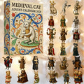 Medieval Cat Advent Calendar 2026 Holiday Home Decor Unique Gifts For Cat Lovers