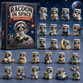 Raccoon In Space Advent Calendar 2026 Animal Home Decor Best Gifts For Raccoon Lovers