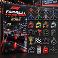 Formula 1 Racing Icons Advent Calendar 2026 Motorsport Holiday Gift For Racing Fans